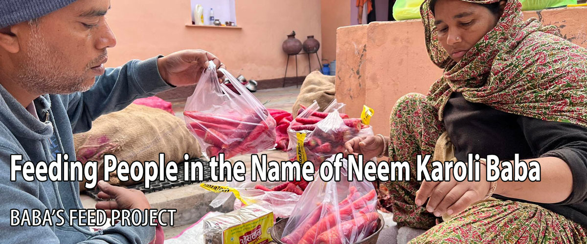 Pintu and Annu build food kits