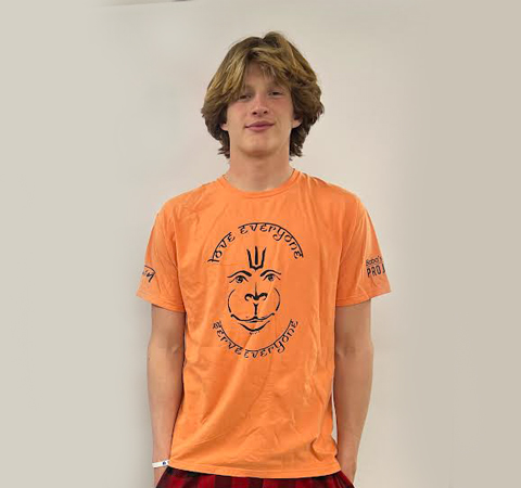 Hanuman Short Sleeve T-Shirt Orange - Image 2